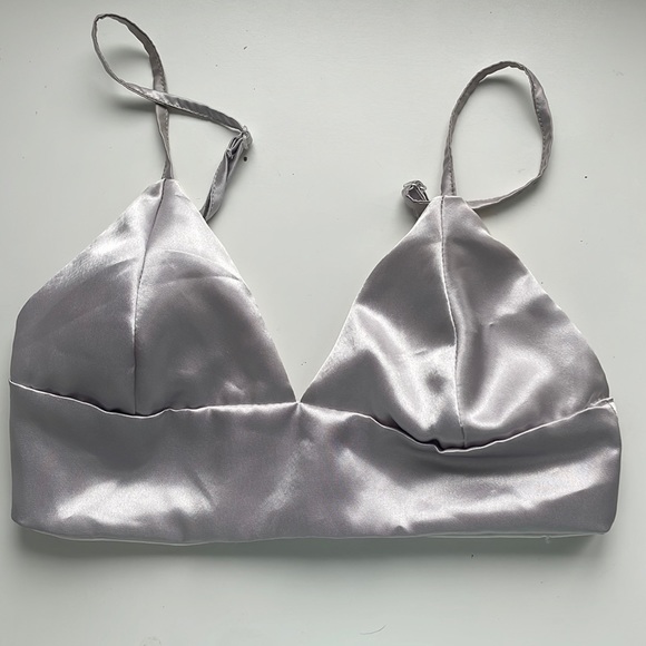 Silk bralette top. - Picture 1 of 2